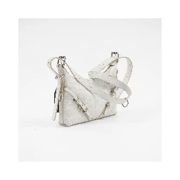 Textured Leather Bag With Adjustable Strap