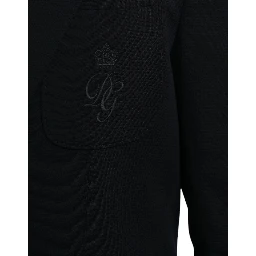 Black Wool Single Breasted Coat Blazer