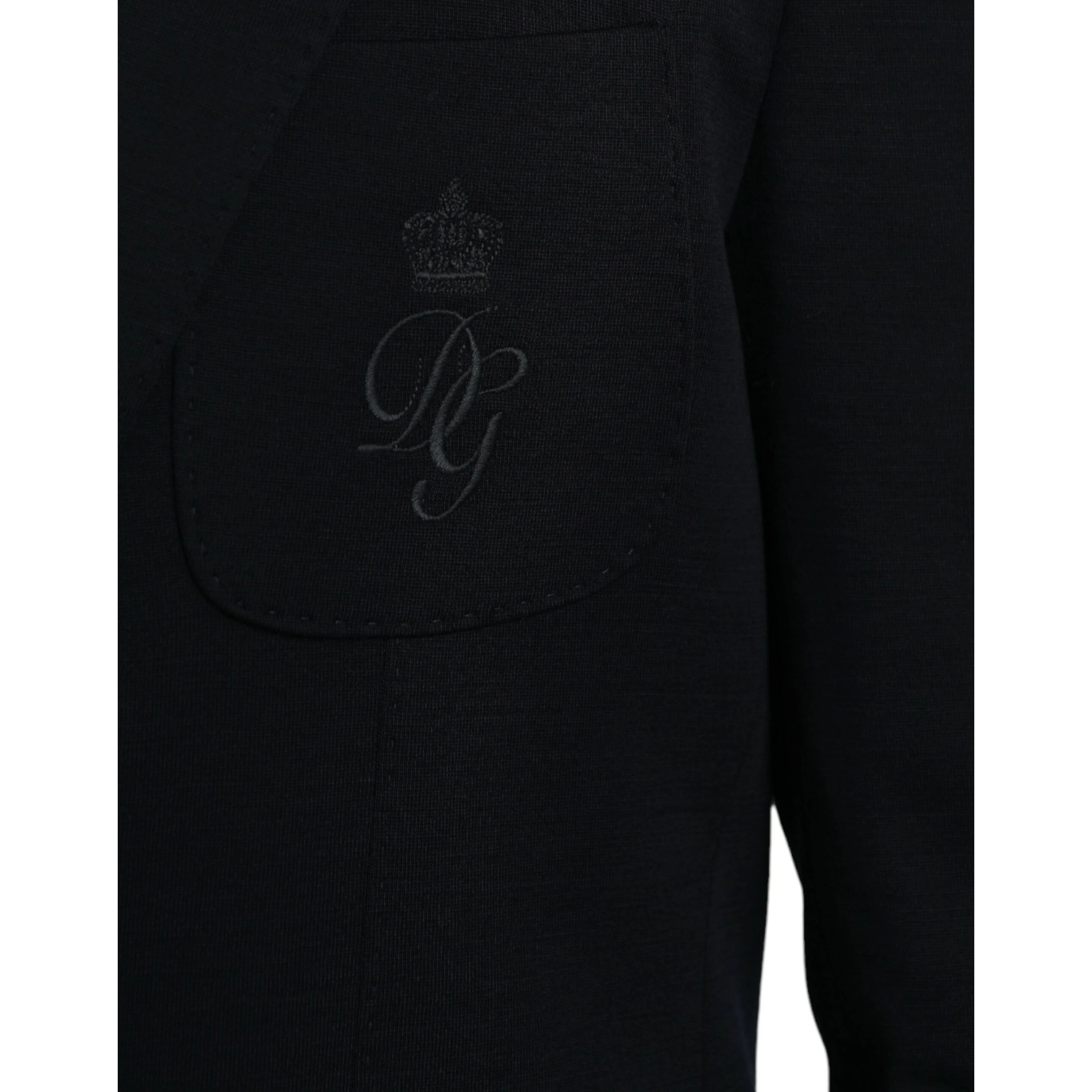 Black Wool Single Breasted Coat Blazer