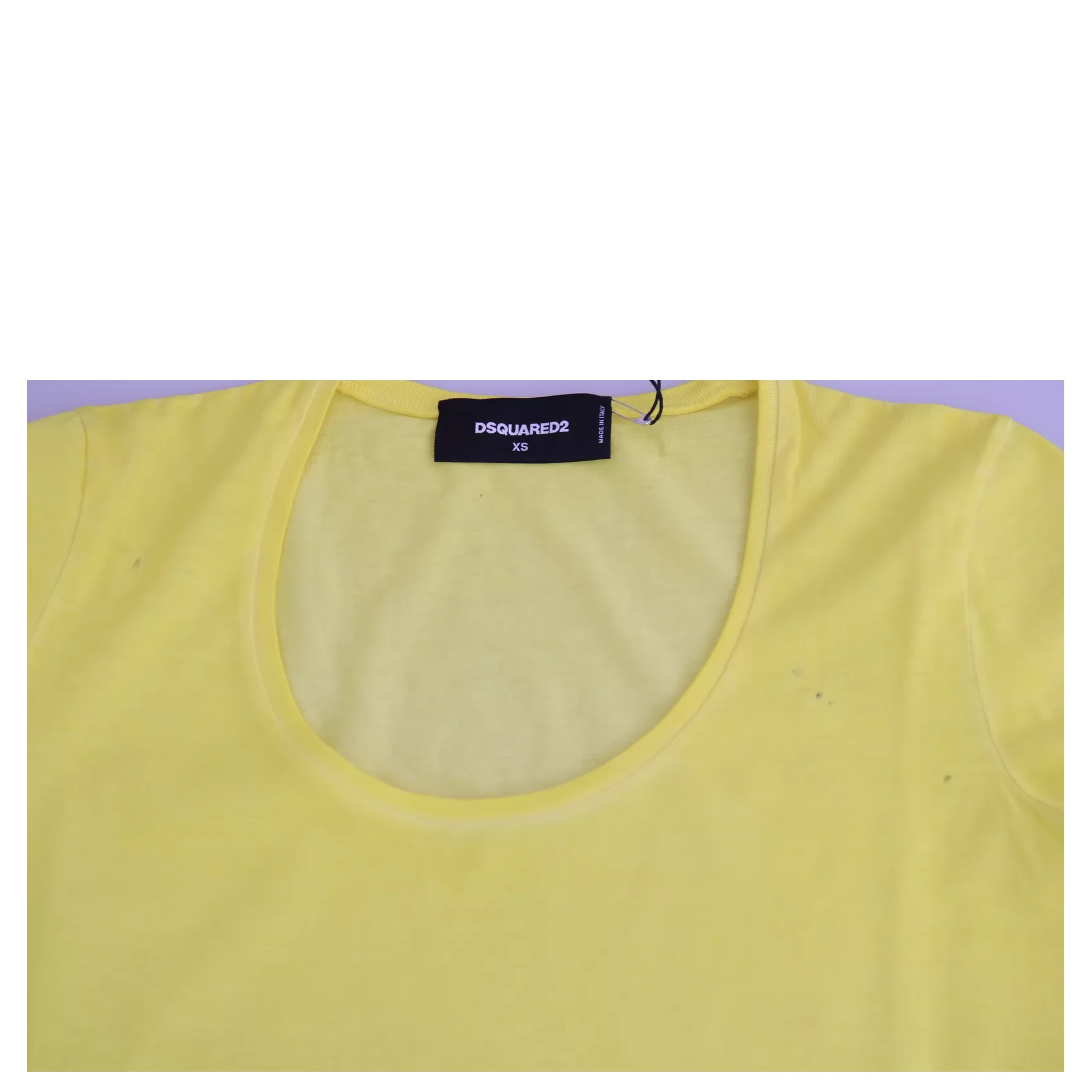 Yellow Round Neck Short Sleeve Shirt Top Blouse