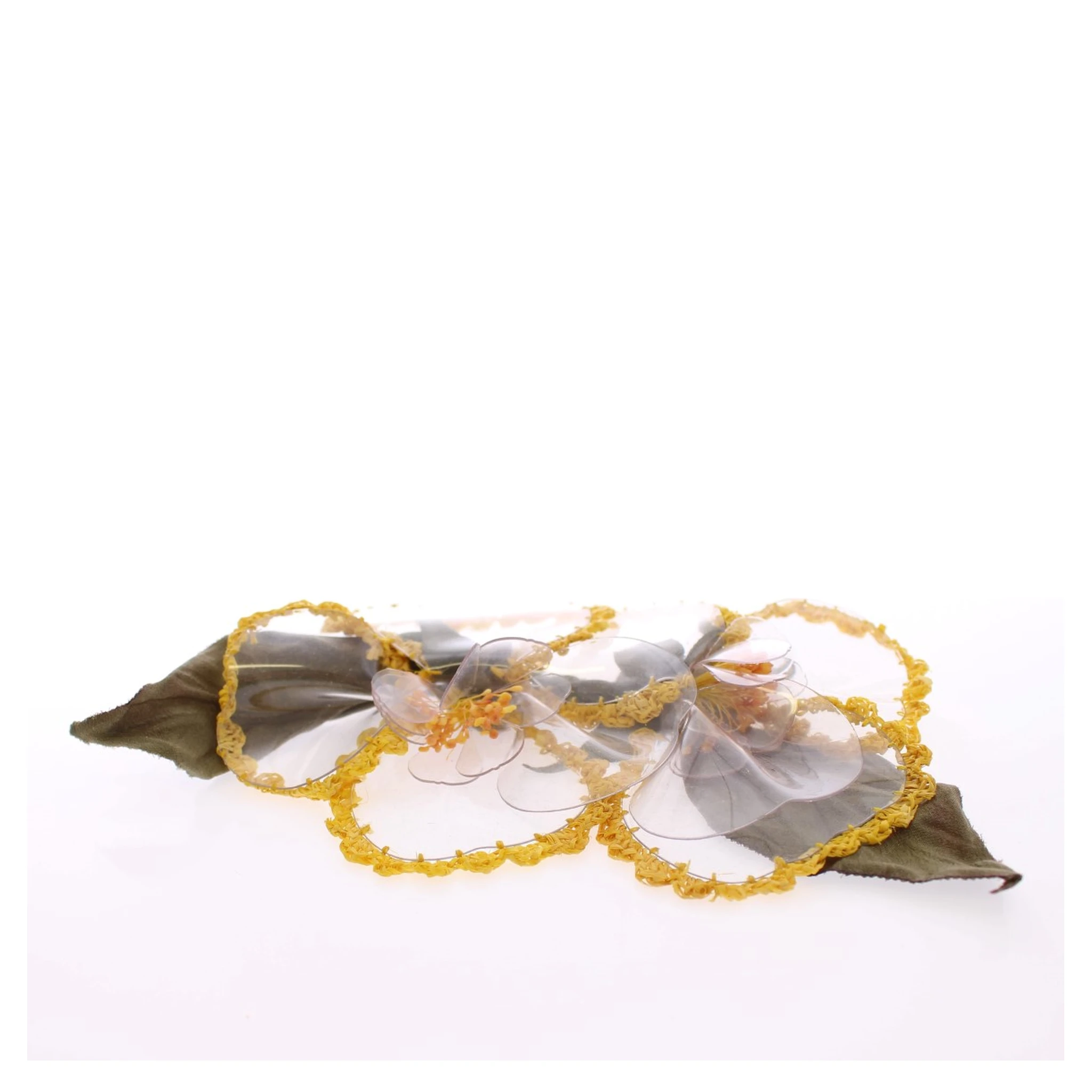 Floral Transparent HANDMADE Brooch