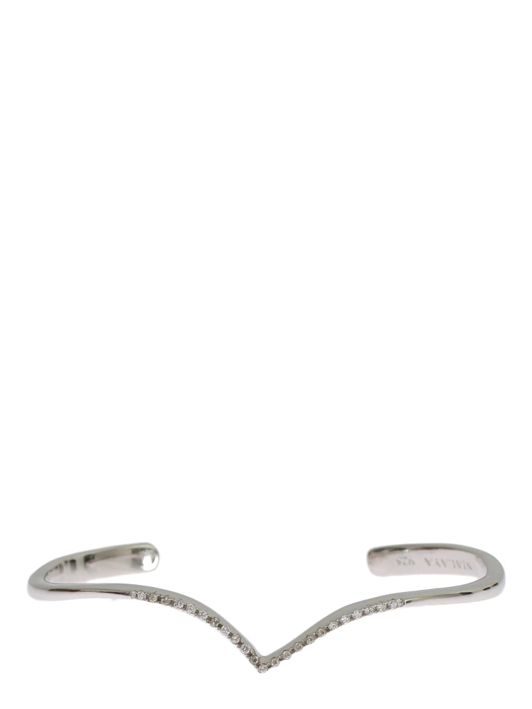 Skyfall CZ 925 Silver Bangle Bracelet