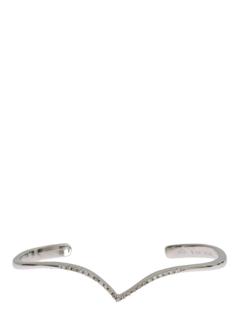 Skyfall CZ 925 Silver Bangle Bracelet