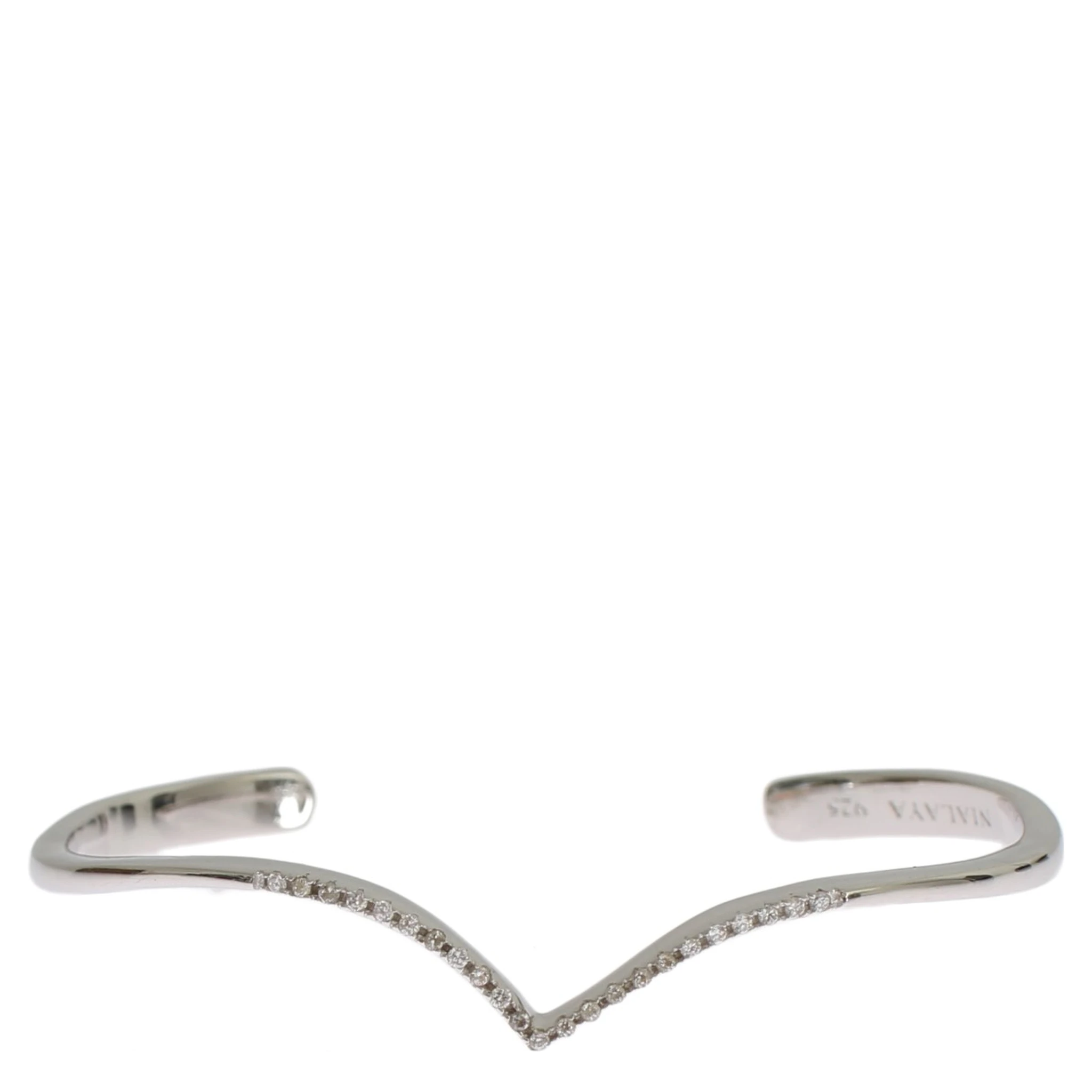 Skyfall CZ 925 Silver Bangle Bracelet