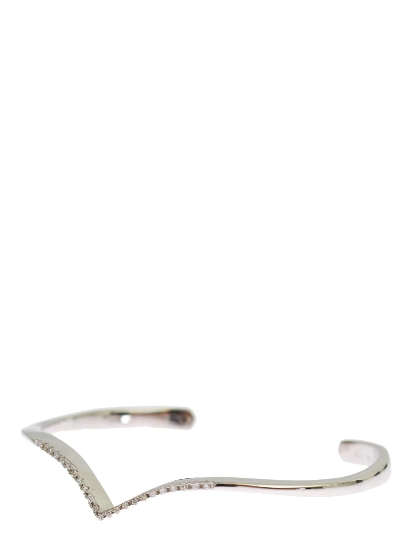 Skyfall CZ 925 Silver Bangle Bracelet