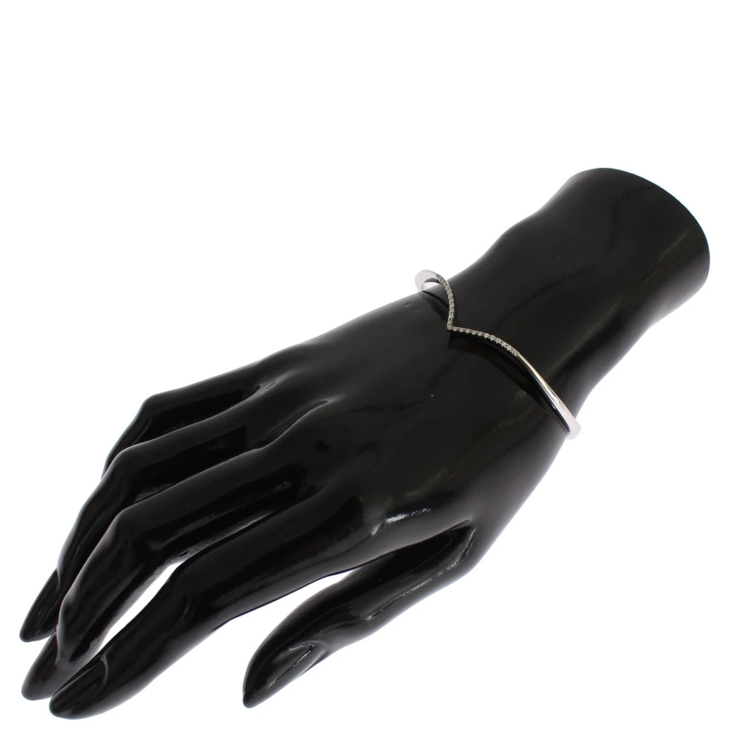 Skyfall CZ 925 Silver Bangle Bracelet
