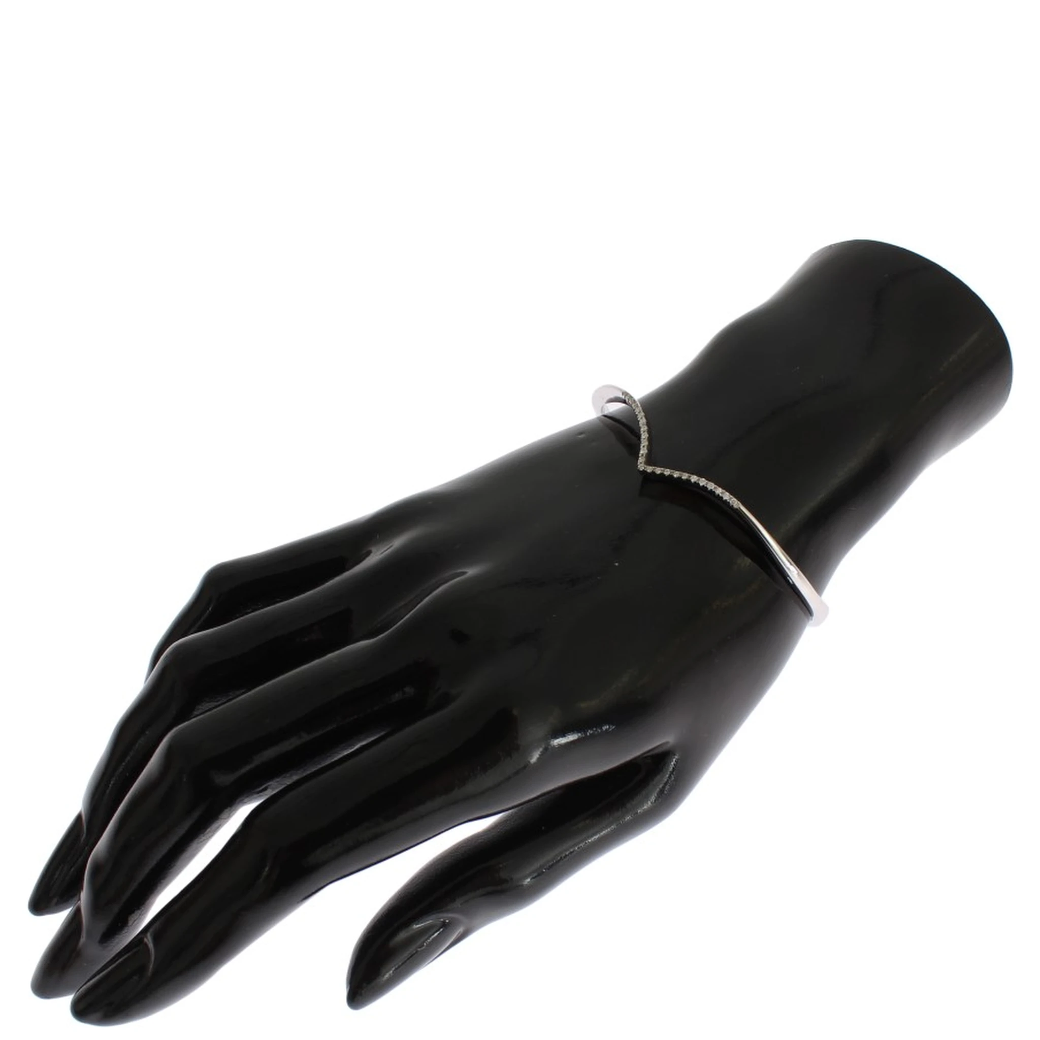 Skyfall CZ 925 Silver Bangle Bracelet