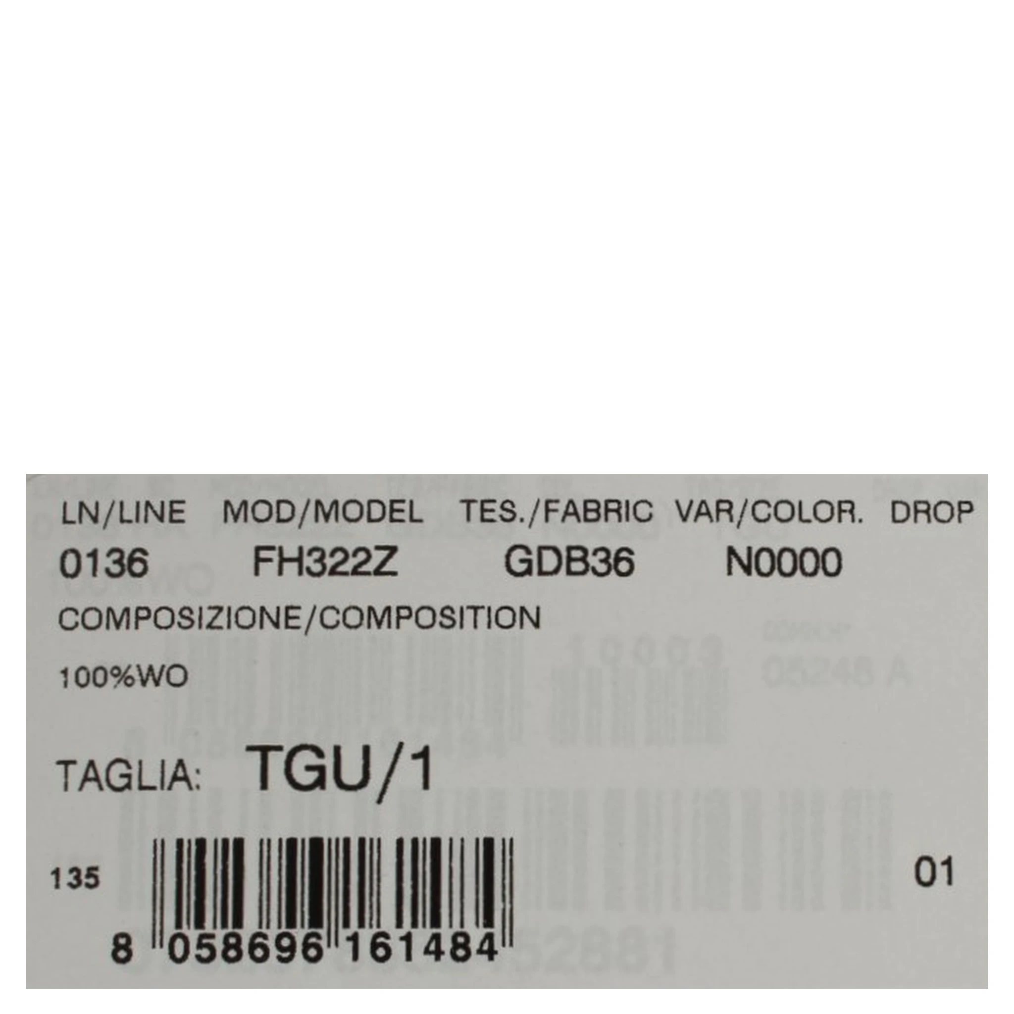 Black Wool White Floral Gold Leaf Hat