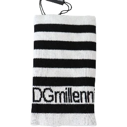 Black White Wool DGMillennials Wristband Wrap