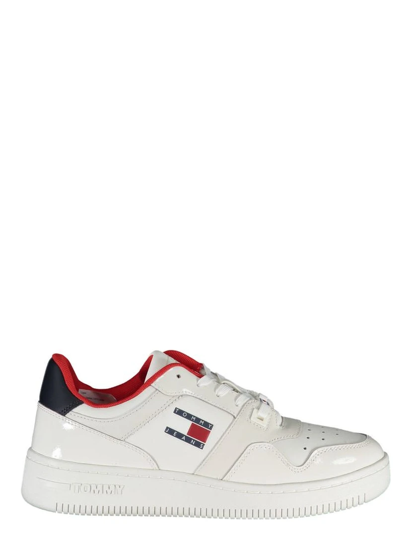 White Polyester Sneaker