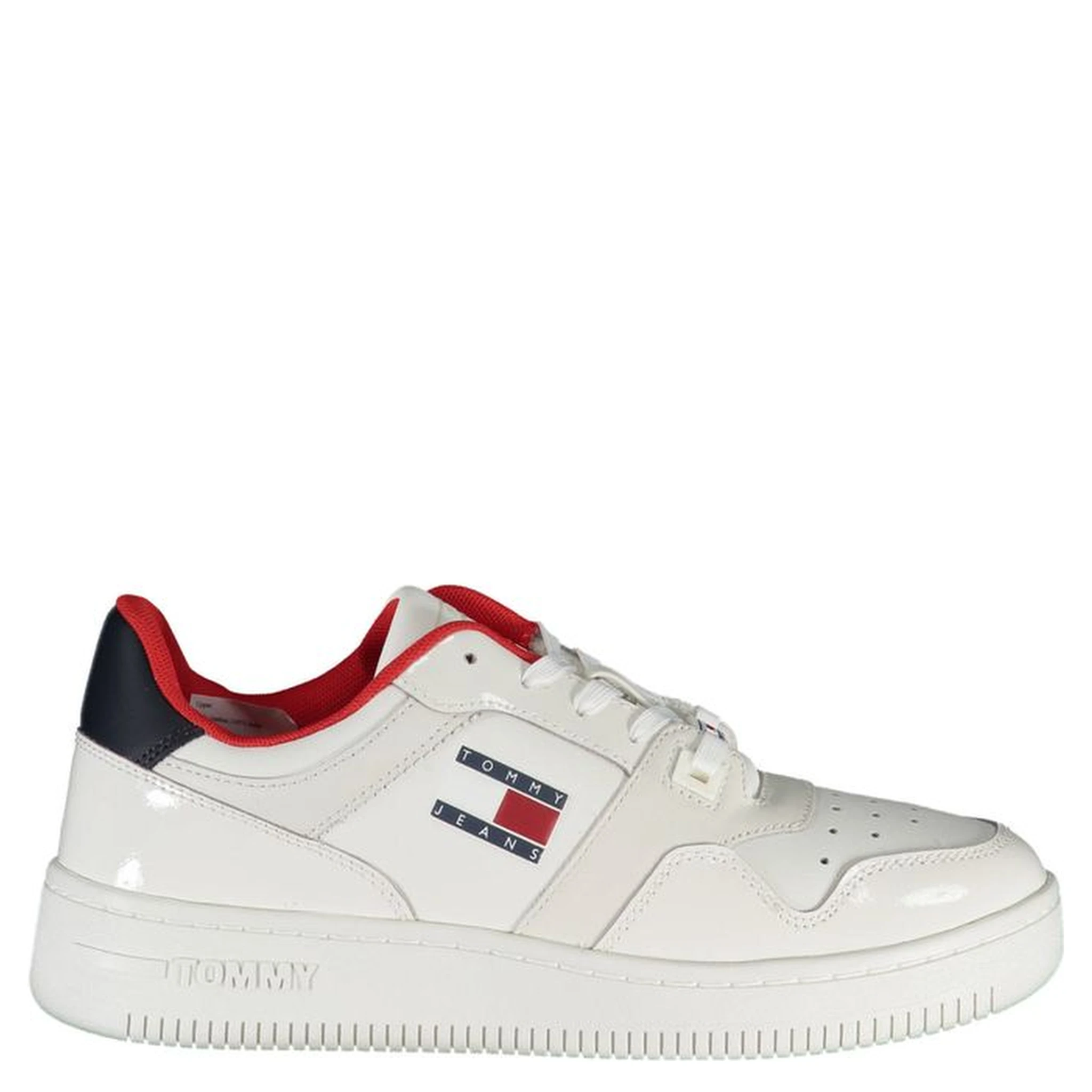 White Polyester Sneaker