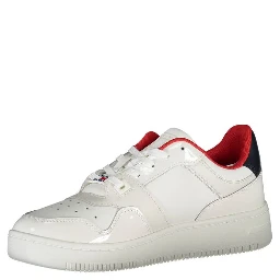 White Polyester Sneaker