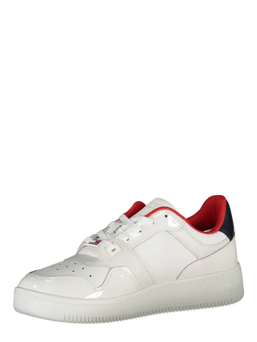 White Polyester Sneaker