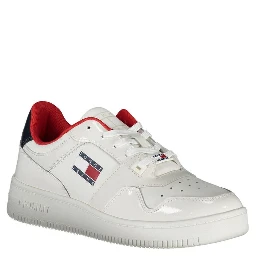 White Polyester Sneaker