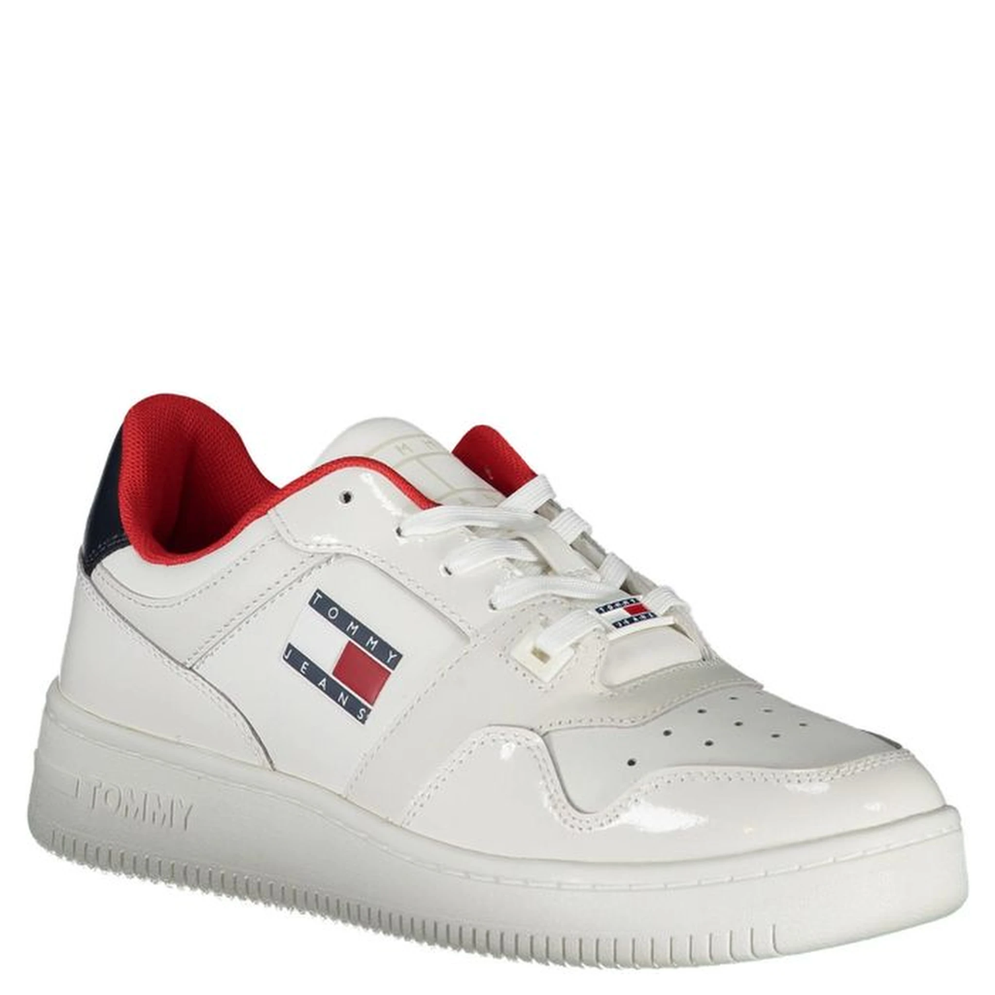 White Polyester Sneaker