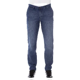 Blue Cotton Jeans Denim