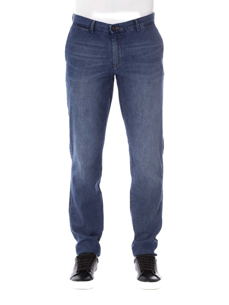 Blue Cotton Jeans Denim