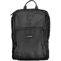 Black Polyester Backpack