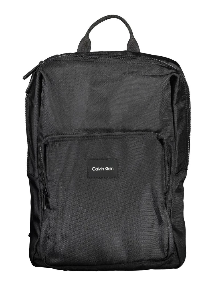 Black Polyester Backpack