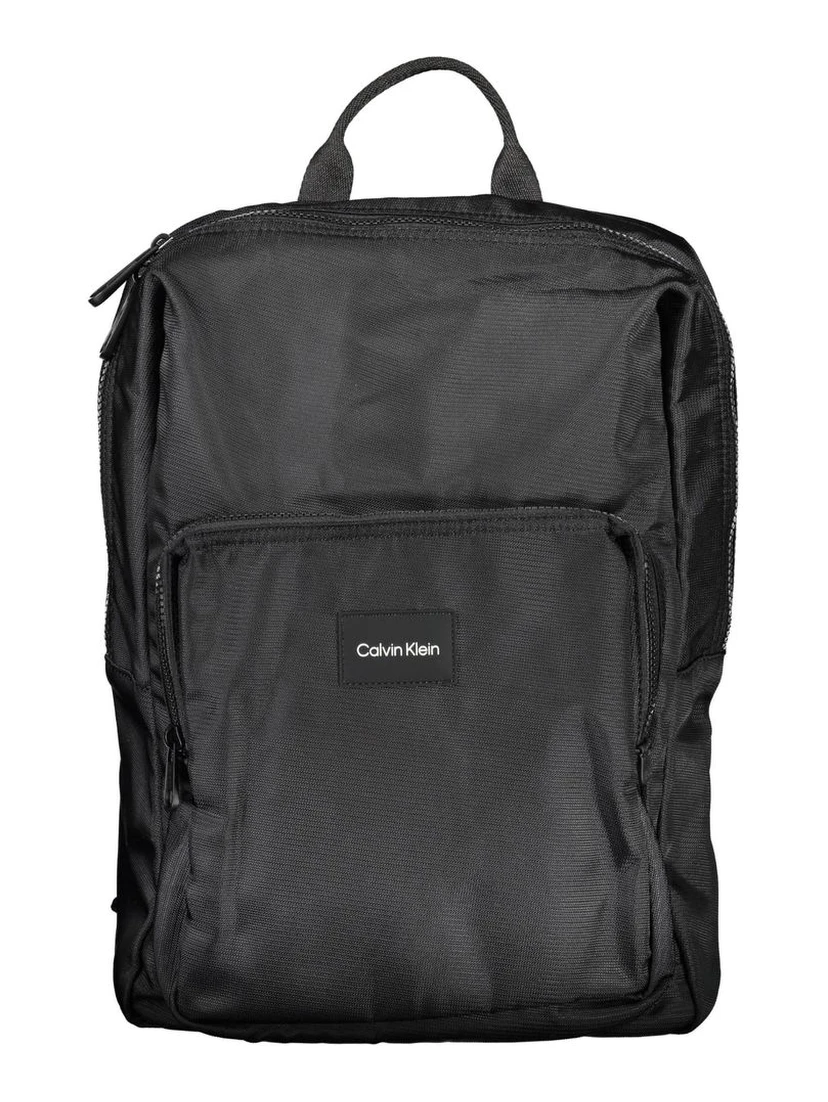 Black Polyester Backpack