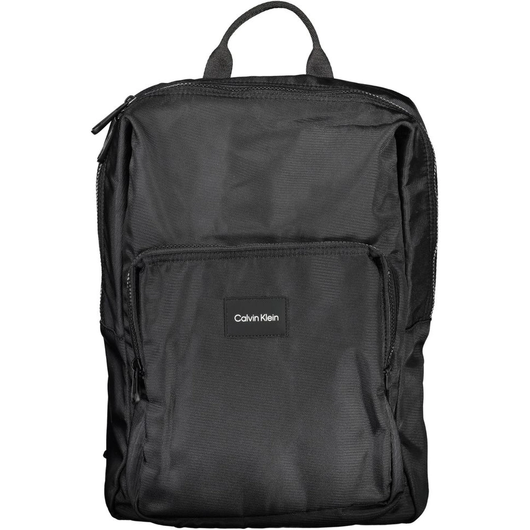 Black Polyester Backpack