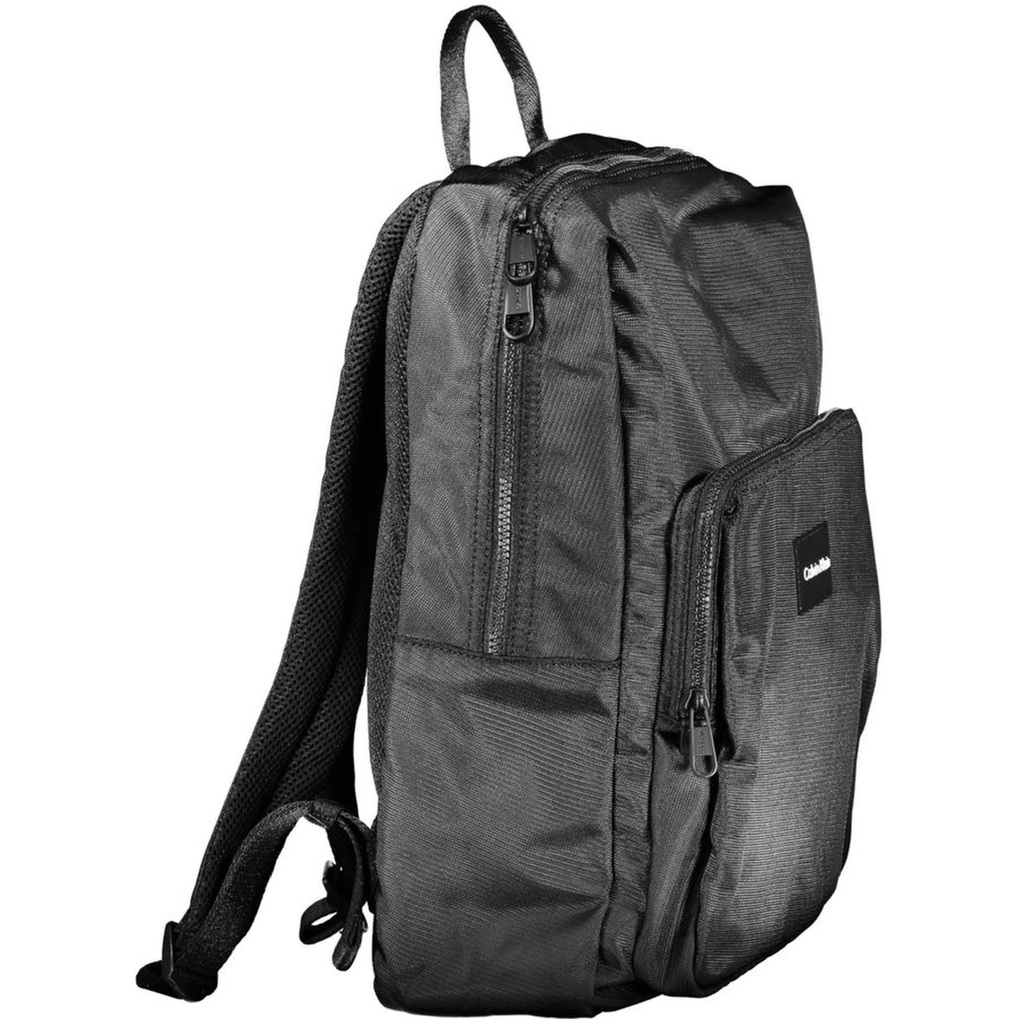Black Polyester Backpack