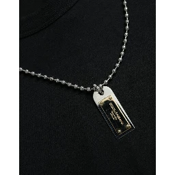 Black Silver Chain Short Sleeve T-shirt