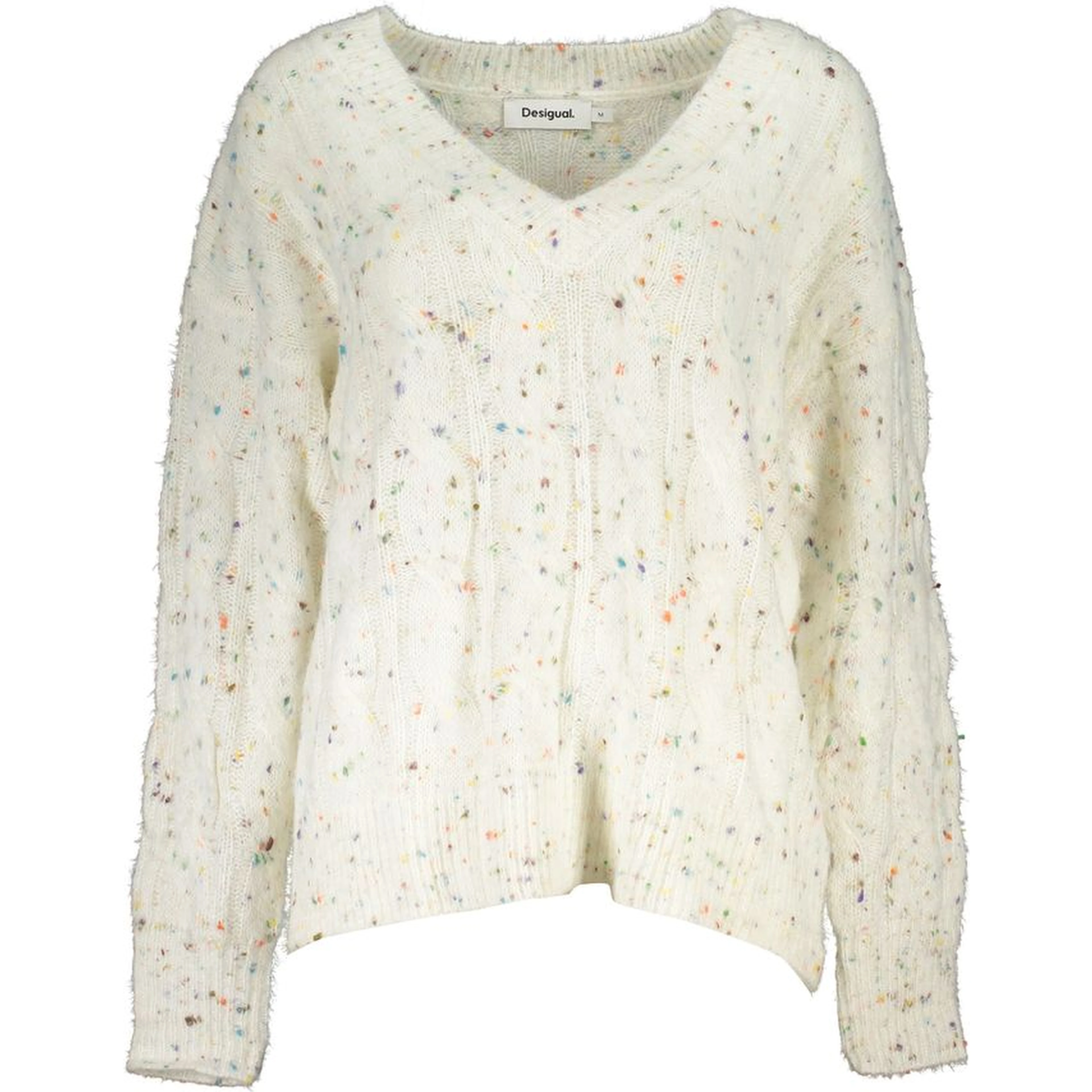 White Polyester Sweater