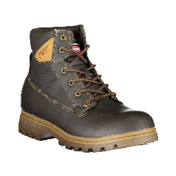 Brown Polyester Ankle