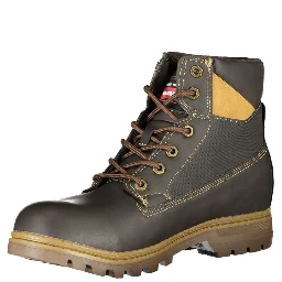 Brown Polyester Ankle