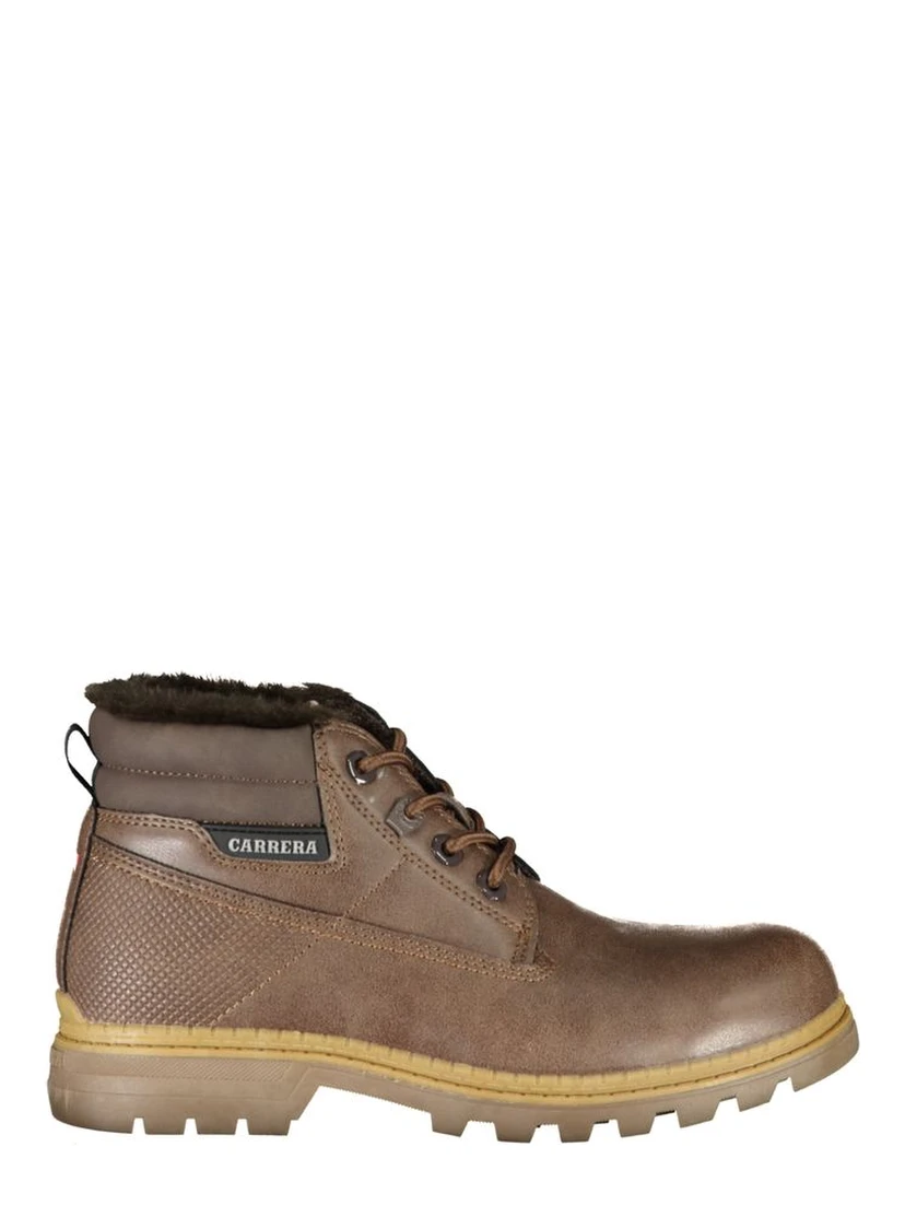 Brown Polyester Ankle