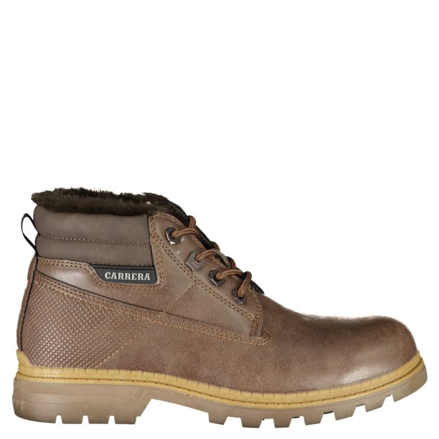 Brown Polyester Ankle
