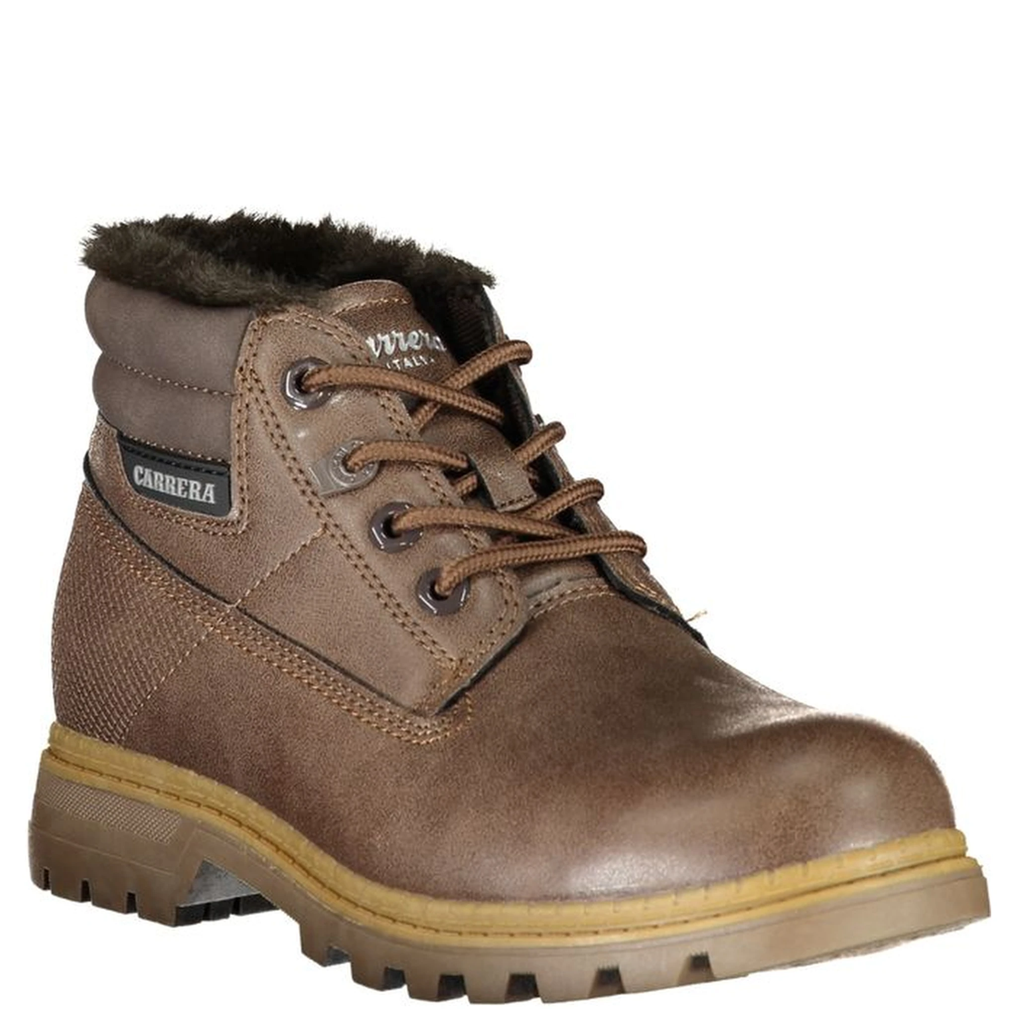 Brown Polyester Ankle
