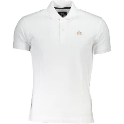 White Cotton Polo Shirt