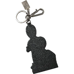 Leather Dominico Stefano #DGFAMILY Logo Badge Keychain