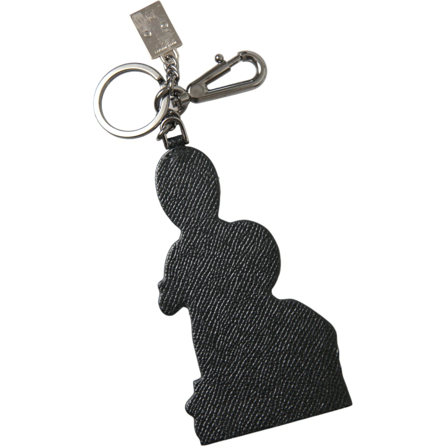 Leather Dominico Stefano #DGFAMILY Logo Badge Keychain