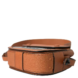 Black Brown Exotic Skin Leather Shoulder Camera Purse Bag