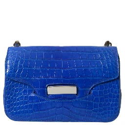 Blue Exotic Leather Neo Classic Purse Shoulder Handbag Bag