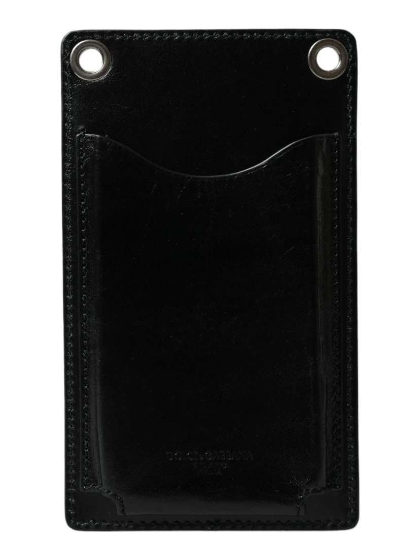 Wallet Black Horse Leather Zip Logo Cross Body Phone Slot