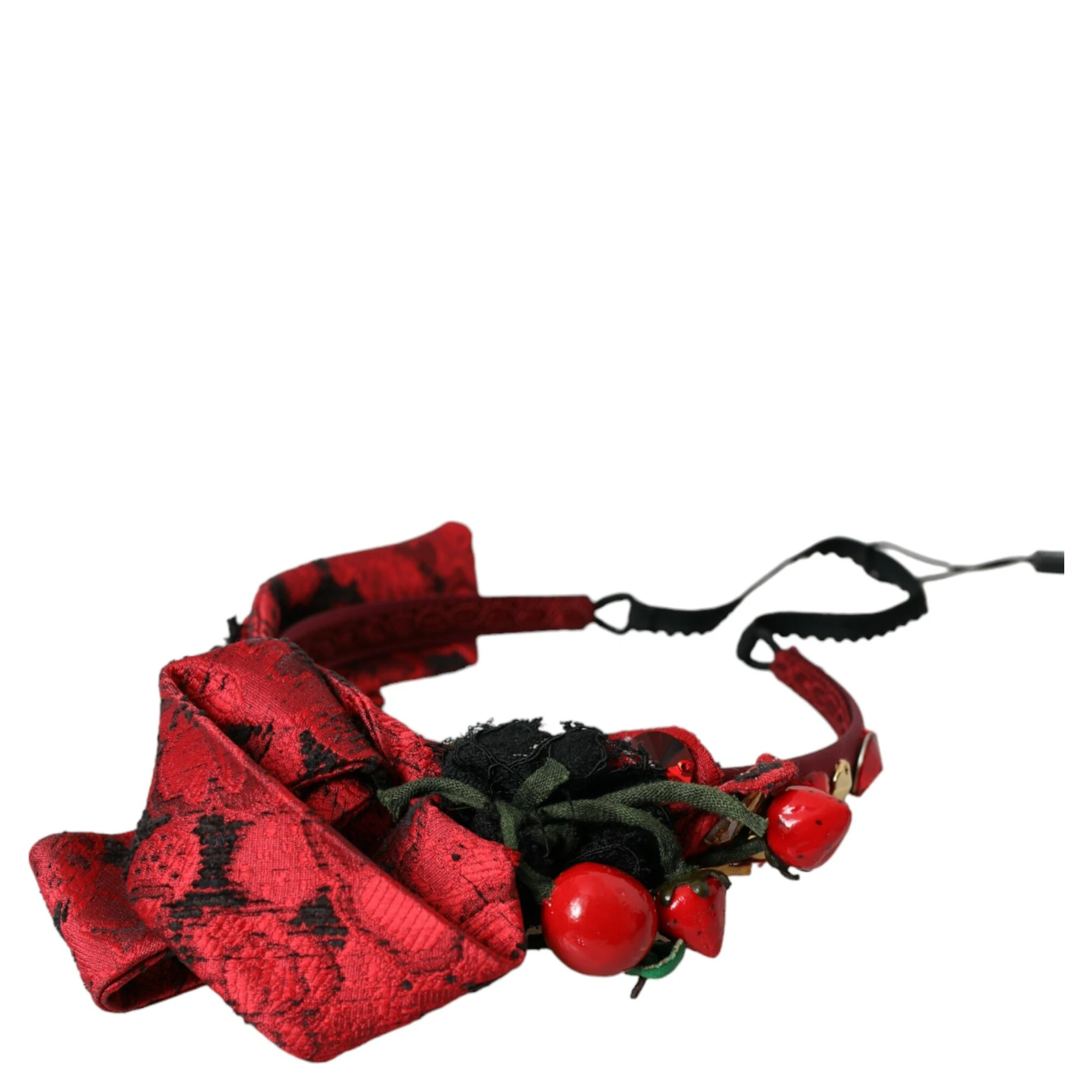 Red Cherry Sicily Embellished Women Hairband Diadem