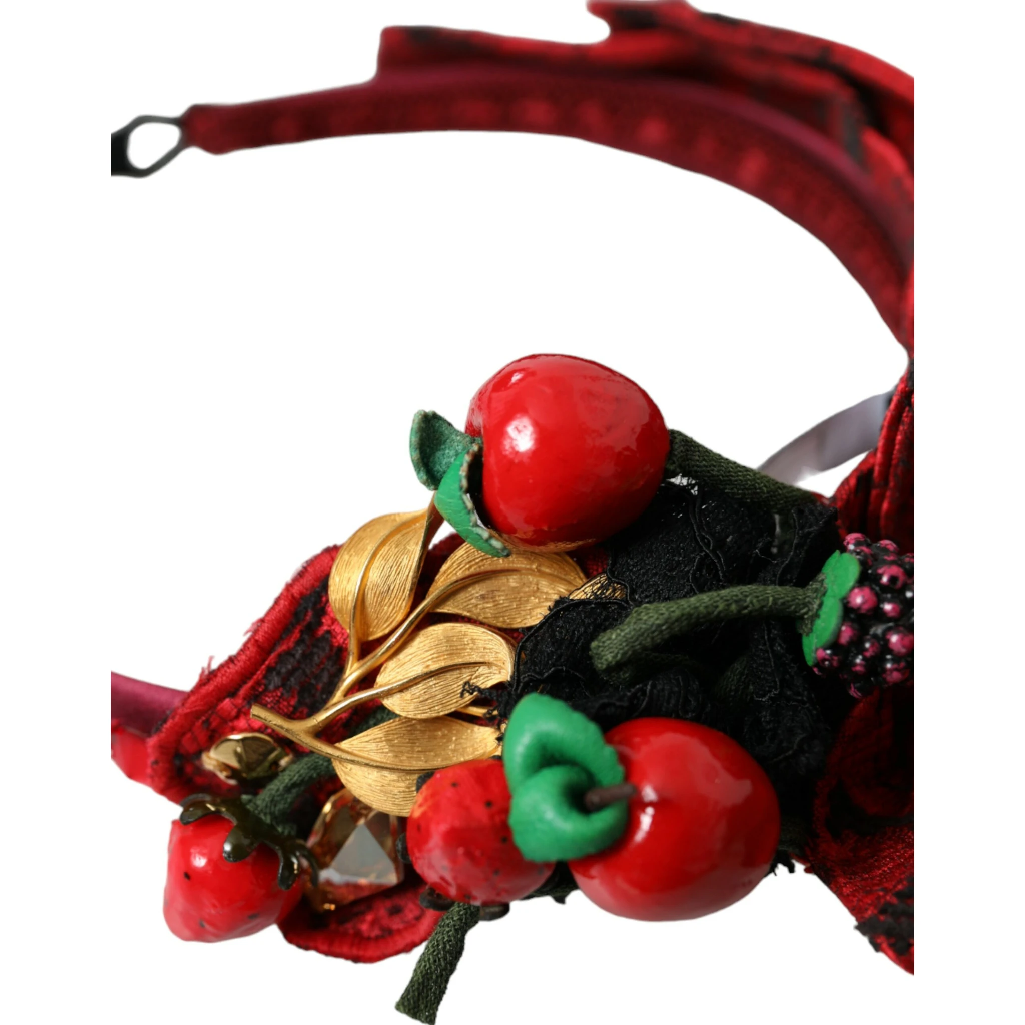 Red Cherry Sicily Embellished Women Hairband Diadem