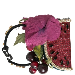 Red Watermelon Cherry Crystal Hairband Statement Diadem