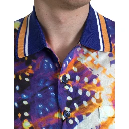 Multicolor Luminarie Print Cotton Casual Shirt
