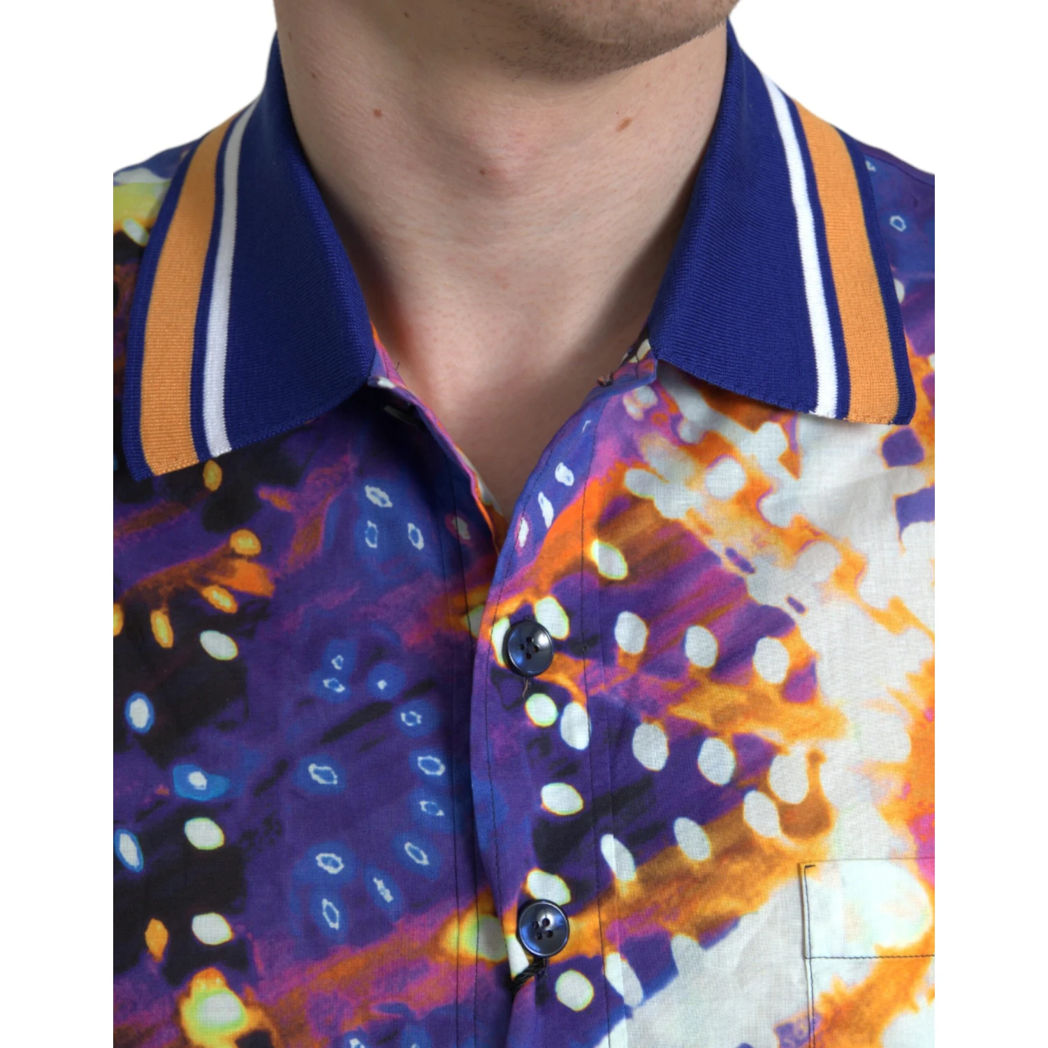 Multicolor Luminarie Print Cotton Casual Shirt