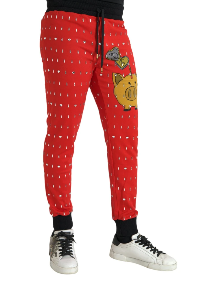Red Year Of The Pig Jogger Sweatpants Pants alternative