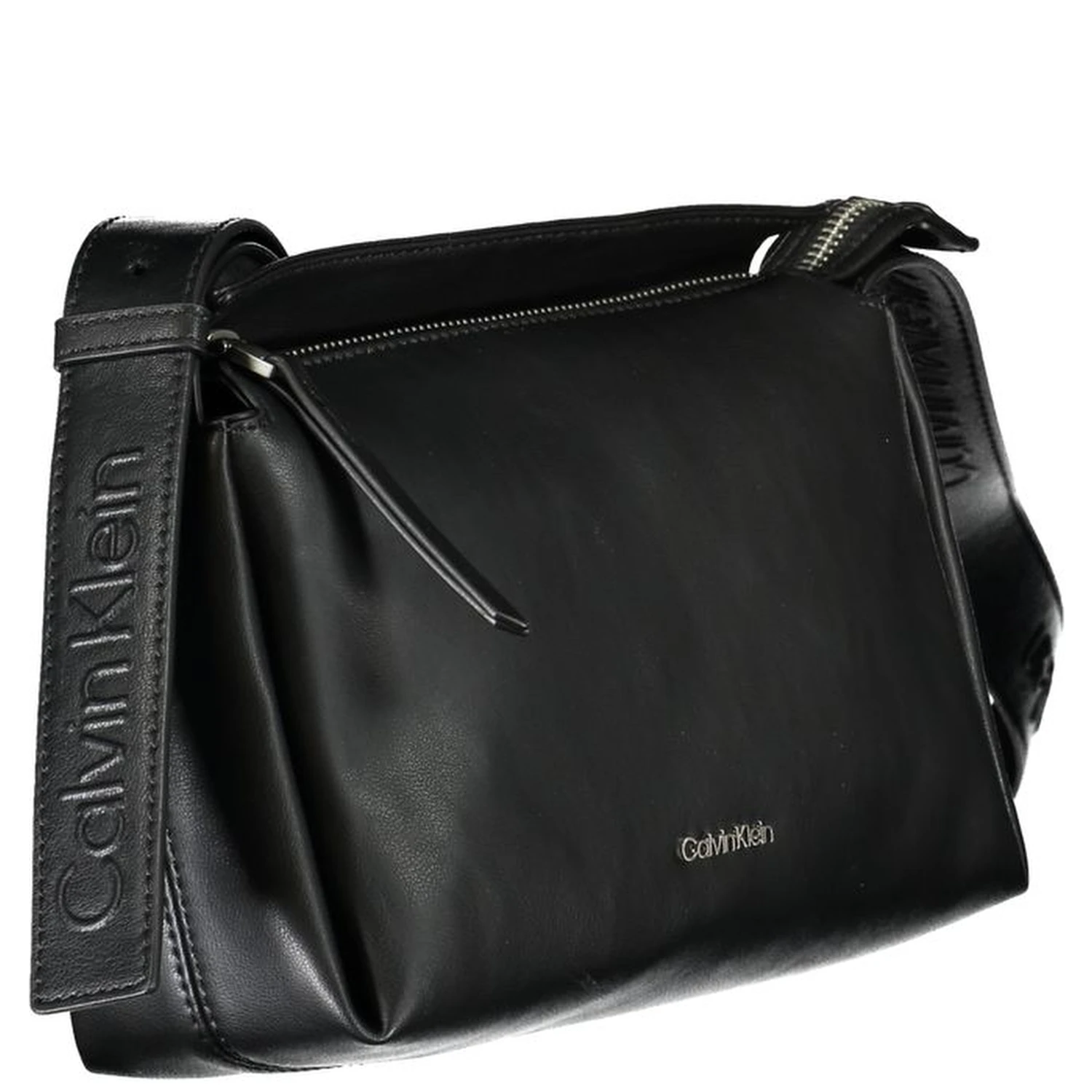 Black Polyester Handbag