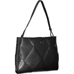 Black Polyester Handbag