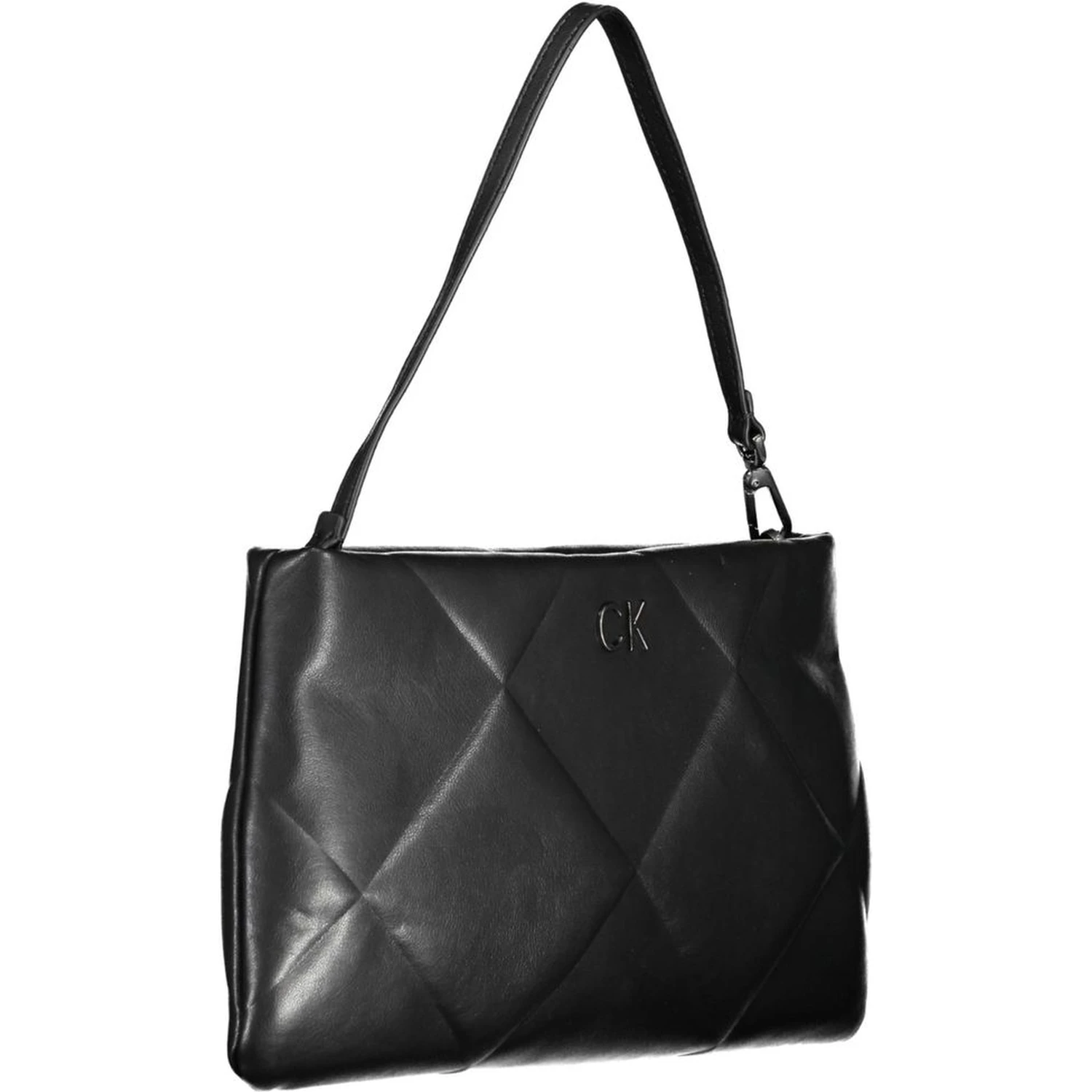 Black Polyester Handbag