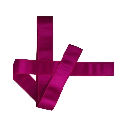 Fuchsia Pink Silk Waist Women Belt