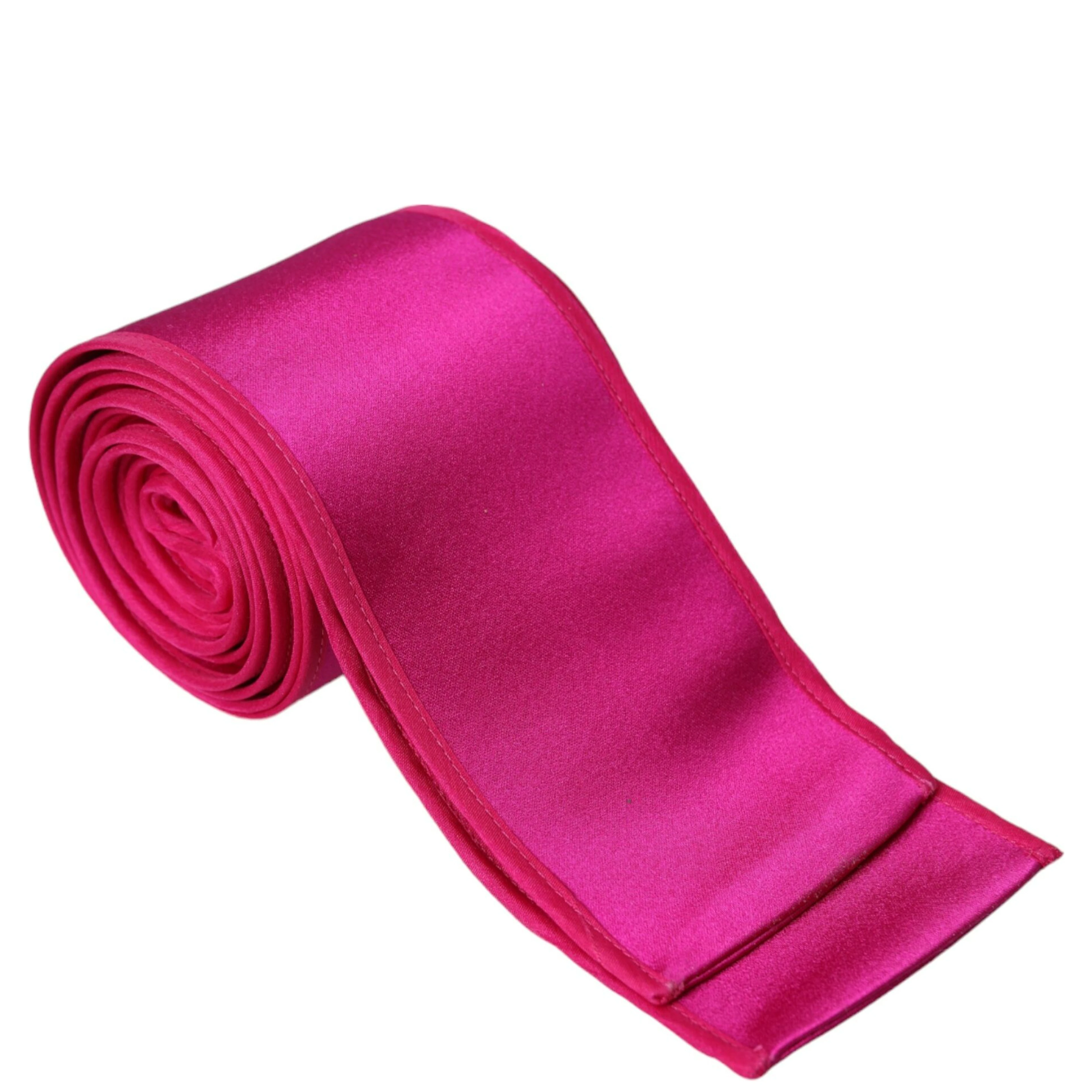 Fuchsia Pink Silk Waist Women Belt